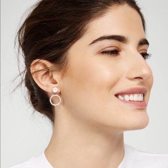 Bauble Bar Hoop Ear Jacket Earrings - Picture 2 of 5